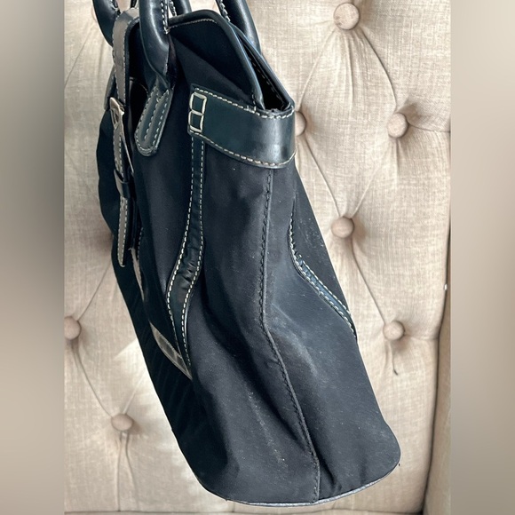 TOD’s vintage canvas leather nylon satchel - Picture 5 of 10